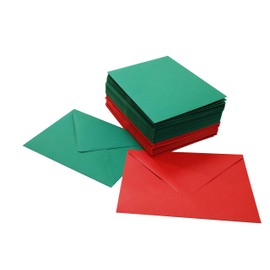 Craft UK 2359-100 C5 Xmas Envelopes (50 Red & 50 Green)