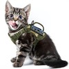 nanappice Tactical Cat Harness for Walking, Adjustable Escape Proof Pet