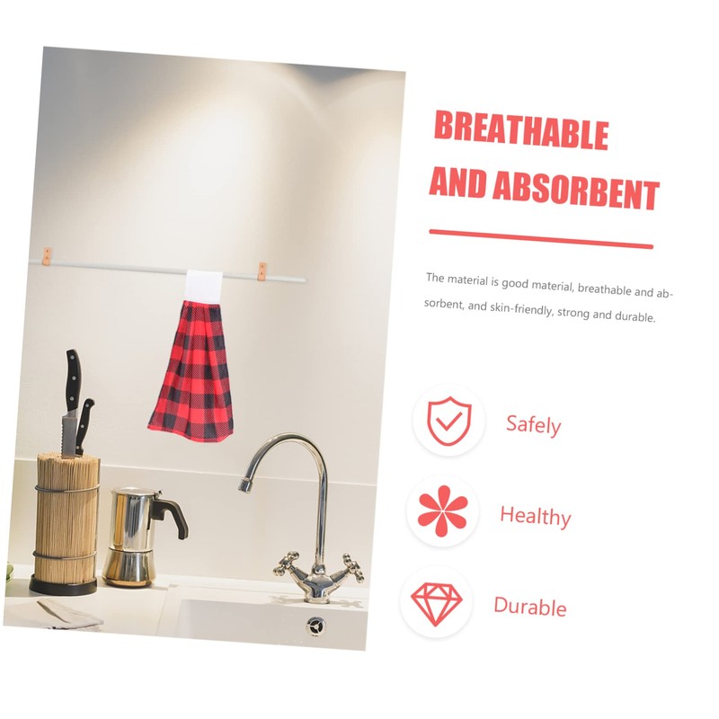 LABRIMP Hanging Hand Towel Water Absorbent Kitchen and Bathroom Hand