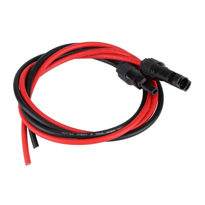 Garosa Juego de 2.5mm² de Conectores Par de Rojo, Negro