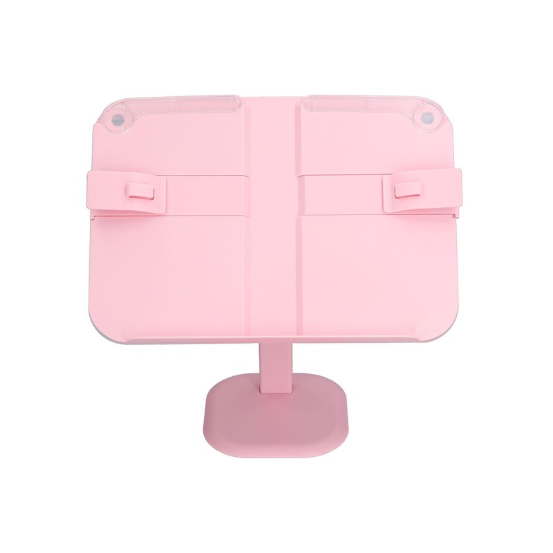 Lifting Reading Rack Adjustable Height Lightweight Portable Plastic Pink Book