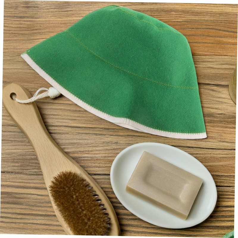 FOMIYES Thick Wool Sauna Cap Absorbent and Heat Insulating Hair