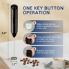 YSSOA Electric Milk Frother Handheld with Stainless Steel Stand Battery