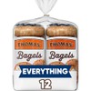 Thomas' Everything Bagels, 12 Count, 10g Protein per Bagel, 40
