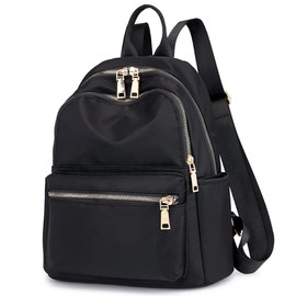 Mochilas Antirrobo Impermeable para Mujer, Bolsos Casual Dama, Bolso Moda para Mujer, Mochilas para Viaje y Colegio Informal, Convertible en Bandolera (Negro)