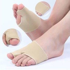 YIQFOCA足指サポーター フットサポーター 保護パッド 左右セット 靴が履ける 足指広げる薄型 フット装着簡単足指 広げる シリコンパッド内蔵男女兼用