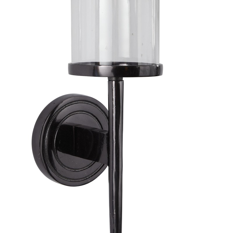 Deco 79 Aluminum Metal Wall Sconce Single Candle, 6" x
