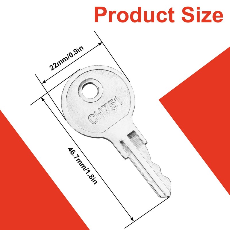 6 Pcs CH751 Key, Siasky Universal CH751 Replacement Keys, RV