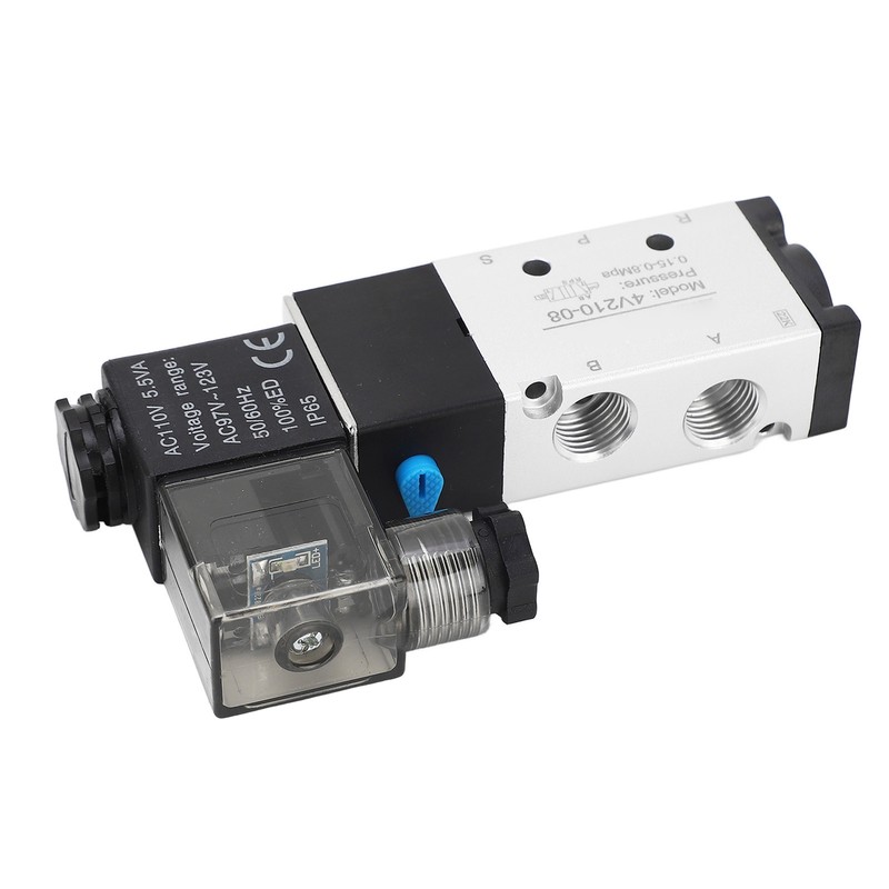 4V210‑08 Electric Solenoid Valve 2 Position 5 Way Cylinder Control