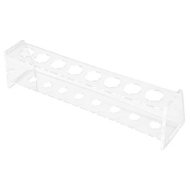 Gatuida Lab Equipment Test Tube Rack 8 Holes Transparent Acrylic Tray for Chemistry Supplies