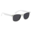 My Shades - Retro 80's Classic Rectangle Sunglasses (White, Smoke)