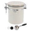 Airtight Coffee Canister 304 Stainless Steel Valve with Scoop for