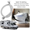 30 Inch PVC Water RV Toilet Supply Line, Faucet Supply