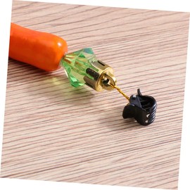 ABOOFAN Carrot Shape Beard Decorative Clips 24pcs Easter Beard Clips for Social Gatherings