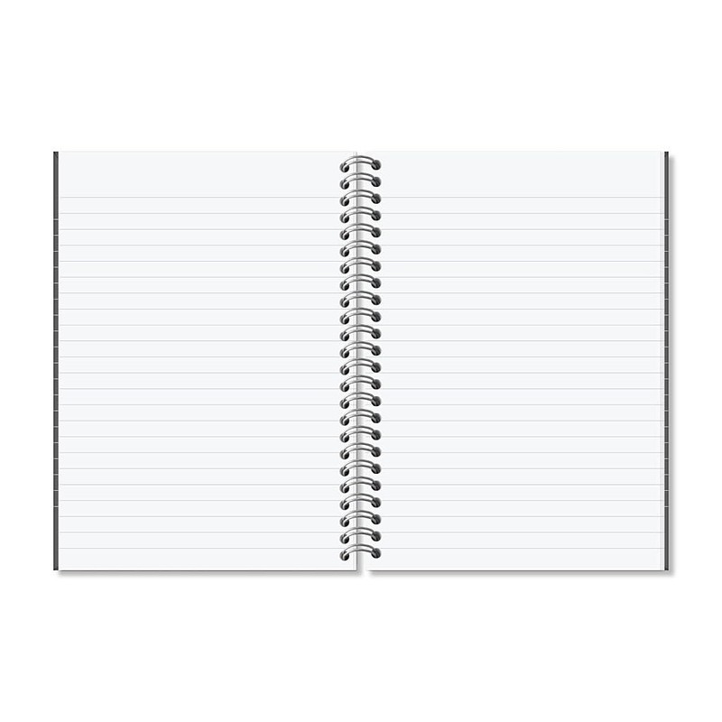 RHINO A5 Spiral Notebook, 160 Page / 8mm Lined Writing