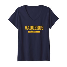 Womens San Diego Vaqueros Volleyball HS V-Neck T-Shirt