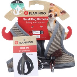 Flamingo Hund Geschirr Step&Go Herbert Hellbraun XS 30cm 30cm