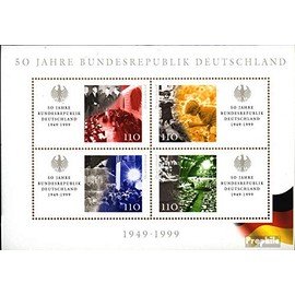 Prophila Collection BRD (BR.Deutschland) Block49 (Complete Edition) Mint NH 1999 50 Years BRD (Stamps for Collectors)