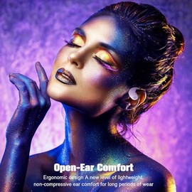 Xmenha Auriculares Sobre la Oreja Auriculares Abiertos Auriculares Sobre la Oreja Auriculares de Conducción Ósea por Aire Auriculares de Conducción Ós