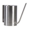 Esschert Design Modern Style Cylinder Watering Can, Stainless Steel