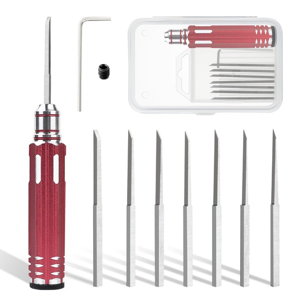 Vlookee Sujibori Chisel 7 Blade Set, Gunpla Mini 4WD Figure,