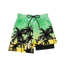 Sarfel Kids Swim Trunks Boys 6-7 Boys Swim Trunks with Compression Liner Boys Bathing Suit Boys' Swimwear Boys Swimming Trunks