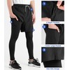 TLAENSON Boys Athletic Shorts with Leggings Kids 2 in 1