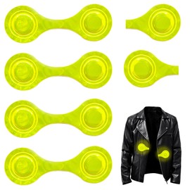 Uzndq Pack of 6 Magnetic Reflectors, Children's Reflector, Reflector Pin Magnet, Reflective Lapel Magnets for Maximum Visibility for Backpack, Jacket, Clothes, Pram, Jogging, Bicycle