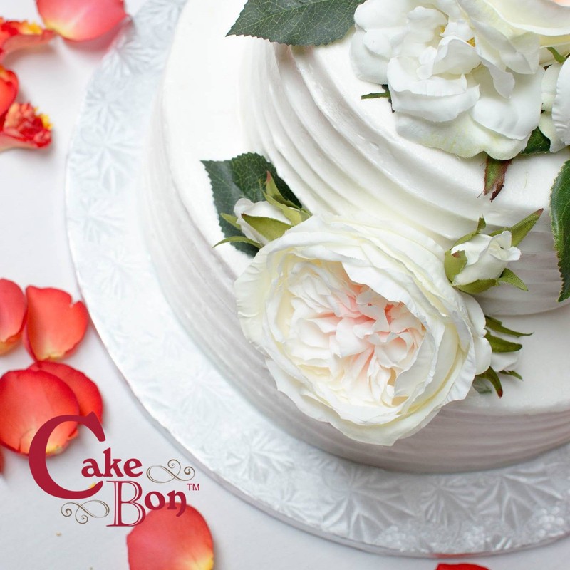 Cakebon Cake Boards Square - Sturdy 1/2 Inch Thick Drums