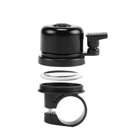 YINKE Bicycle Bell Anti-Theft Waterproof Air Tag Bicycle Case Large Plastic Black Easy Operation Loud Clear Bicycle Bell for Air Tag Bicycle Accessories