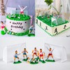 Soccer Ball Cake Topper Decorations For Theme Party, Football Player,
