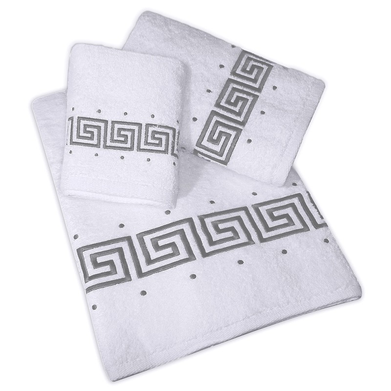 Decorative Greek Key 100% Cotton 3 Piece Set - 650