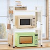 Expandable Microwave Stand, Heavy Duty 3-Tier Adjustable Microwave Oven Rack
