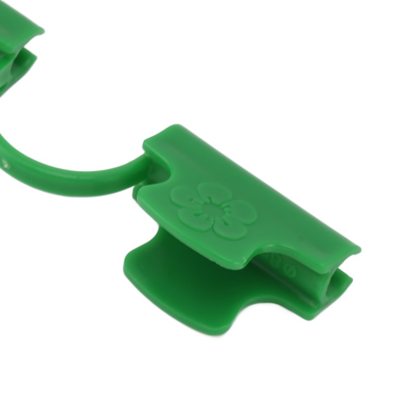 50Pcs Greenhouse Clamp PE Plastic 2 Head Plant Film Clamp