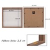 Muzilife 3D Picture Frame, 20 x 20 cm, Deep Wooden