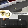 OctinPris Gold Cabinet Knobs, Polished Chrome Gold Drawer Knob Round