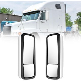 Left Chrome Heating Door Mirror Fit for 1996-2010 Freightliner Century Columbia