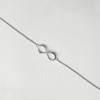 XENOX® Infinity bracelet, women's bracelet made of high-quality 925 sterling