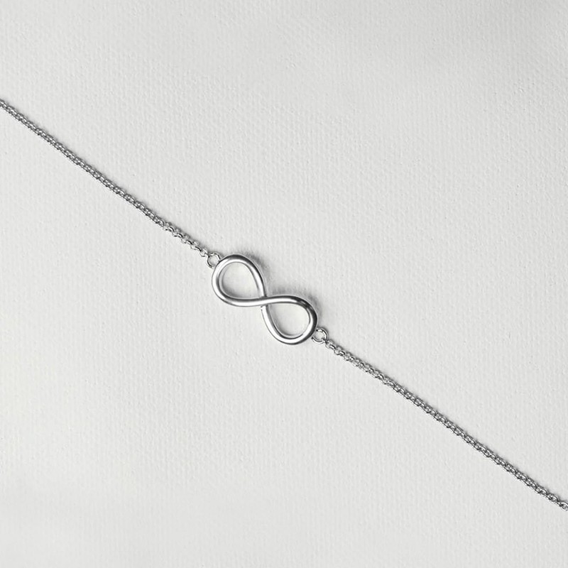 XENOX® Infinity bracelet, women's bracelet made of high-quality 925 sterling