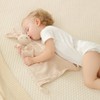insular Bunny Lovey Blanket for Boys and Girls, Organic Cotton