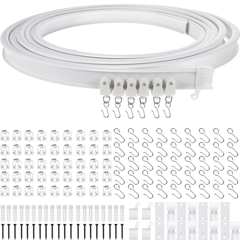 Curved Ceiling Curtain Track Bendable Mount for Curtain Rail Bunk