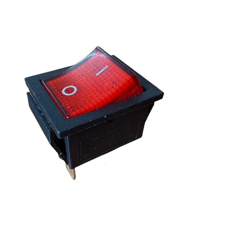 Heavy-Duty DPST Toggle Switch with Red LED Indicator | 30A