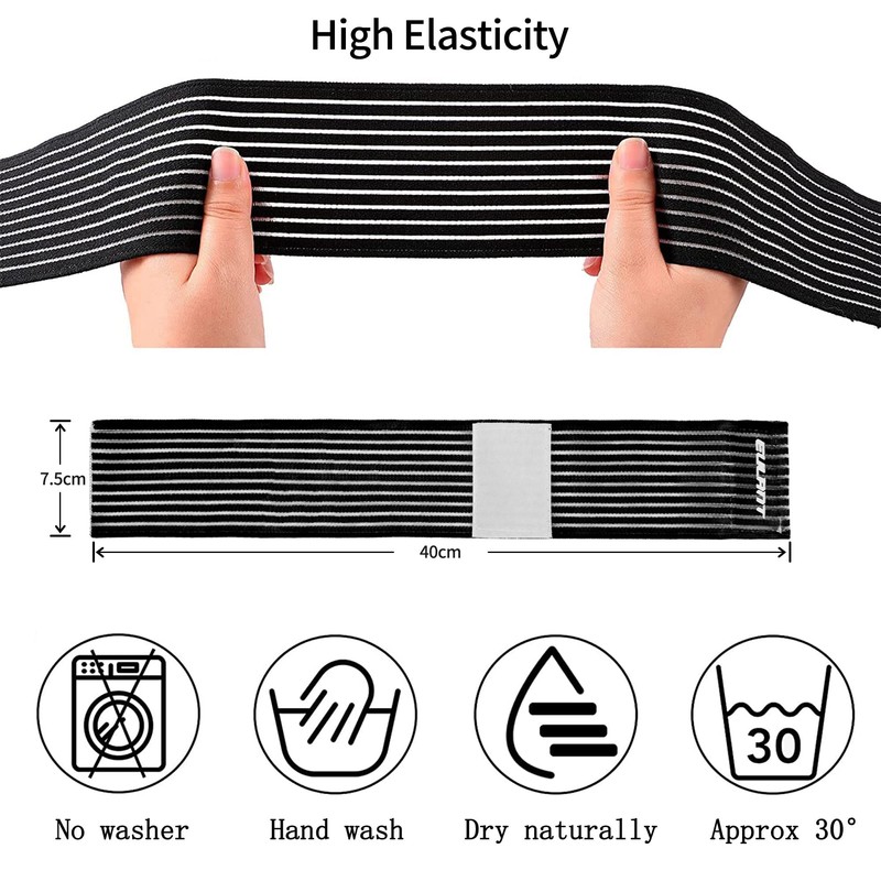 EULANT 2 x Elastic Bandage Compression Wrap 40 cm (15.7