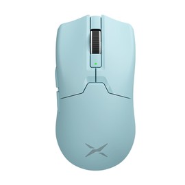 DeLUX M800Ultra Gaming Maus Kabellos, 55g, Nordic 52840 MCU, 1000Hz Polling Rate, PAW3395 Sensor 26000DPI, bis zu 120 Stunden Akkulaufzeit, Tri-Mode, Huano Pink Schalter (Blau - 600mAh)