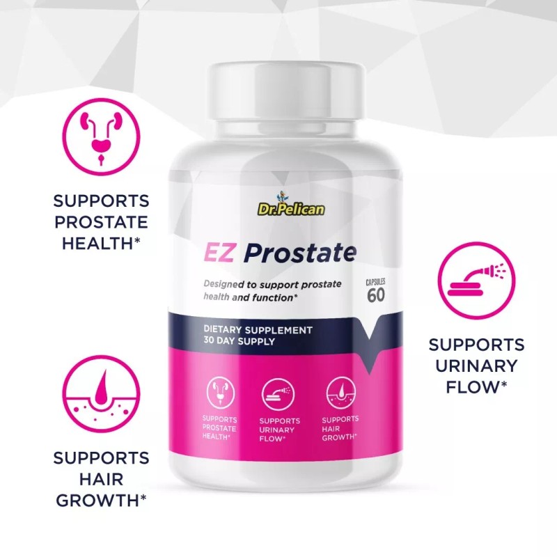 Pelican Vitamins EZ Prostate - Prostate Support- 4 Bottles- 240