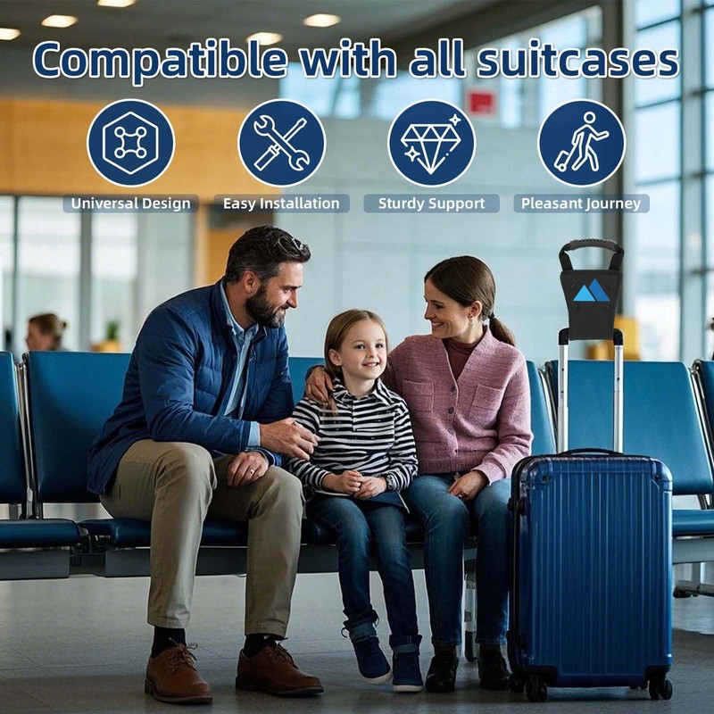 Incycall Suitcase handle extension, 17 cm, adjustable carry handle made