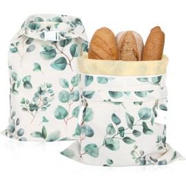 2pcs Bolsas Reutilizables de Cera de Abeja para Pan, HSSZXFR Bolsa de Tela Orgánica de Lino para Conservación de Alimentos, Conservación de Frescura para Mantener Fresco, para Pan Casero de Masa Madre