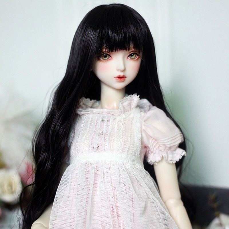 Ball Jointed Doll Wig Curly Soft Heat Resistant Trimmable Soft