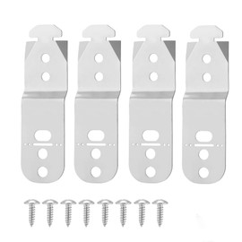 Gosknor 4pcs 00619985 Dishwasher Mounting Bracket, Stainless Steel Silver Under Counter Dishwasher Clips for Bosch Thermador Gagenau & Most Top Brand Dishwashers Accessories