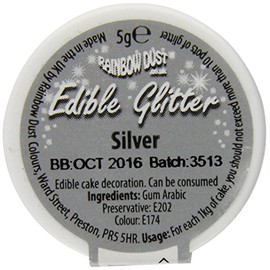 Rainbow Dust Edible Glitter Silver